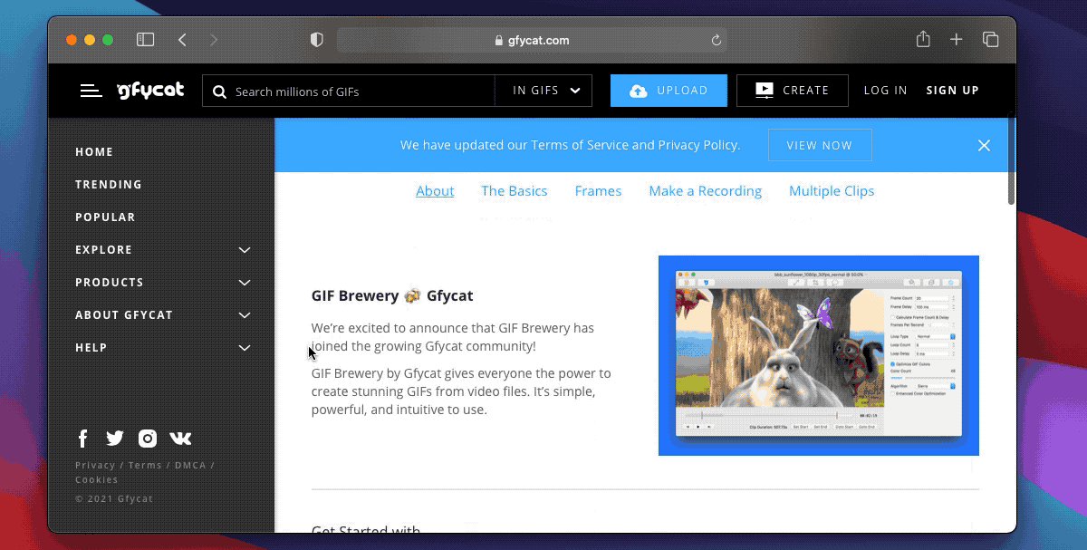 GIF録画のサンプル動画