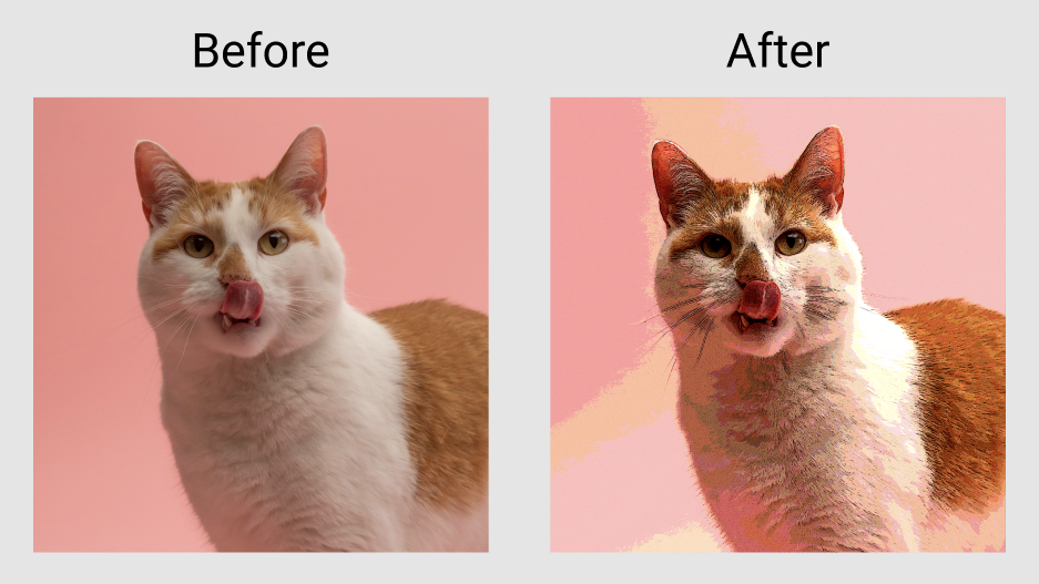 コントラスト調整エフェクトの適用結果