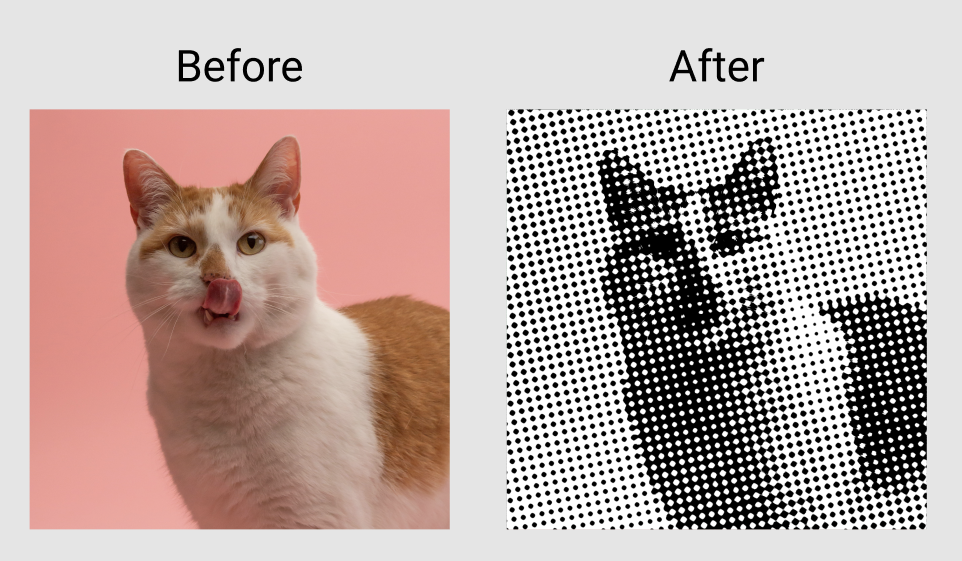 色相回転エフェクトの適用結果