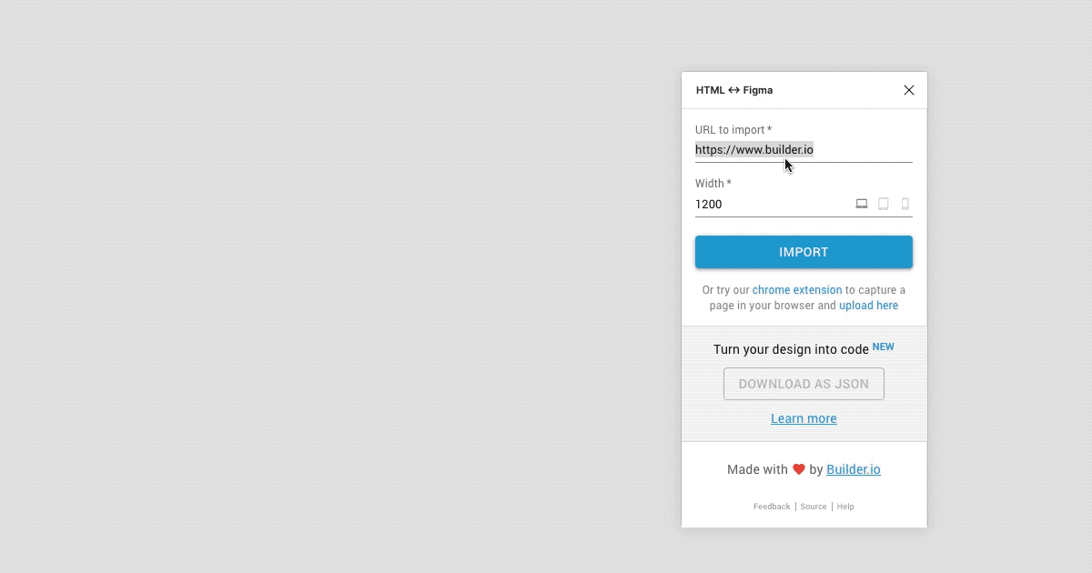 HTML to Figmaプラグインの操作デモ