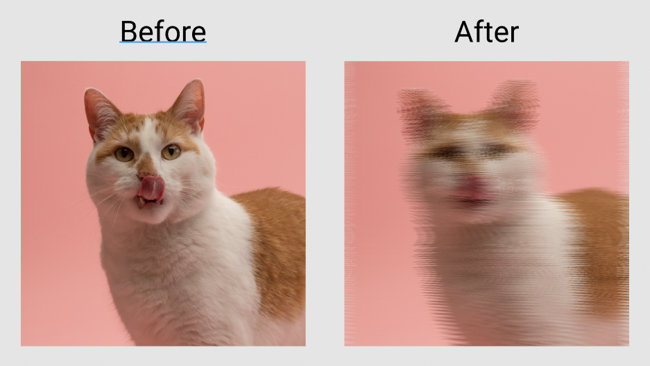 ぼかしエフェクトの適用結果