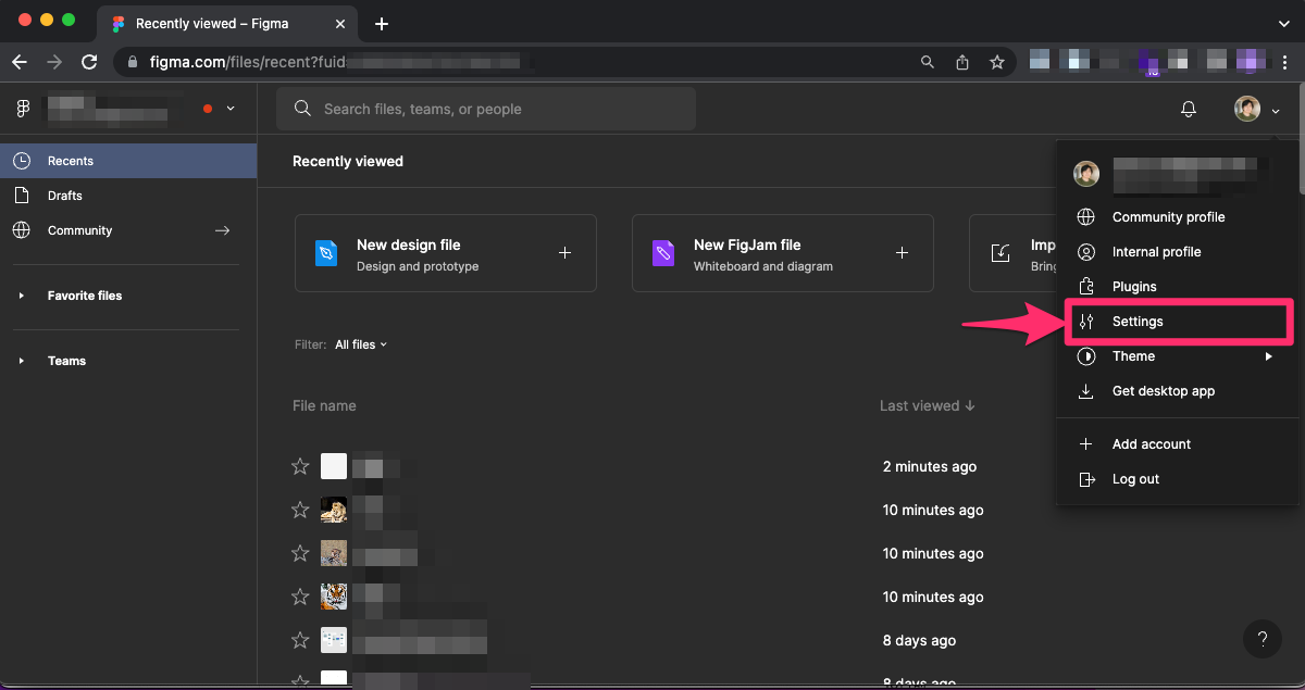日本語化前後のメニュー比較画面