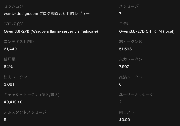 opencode qwen session info